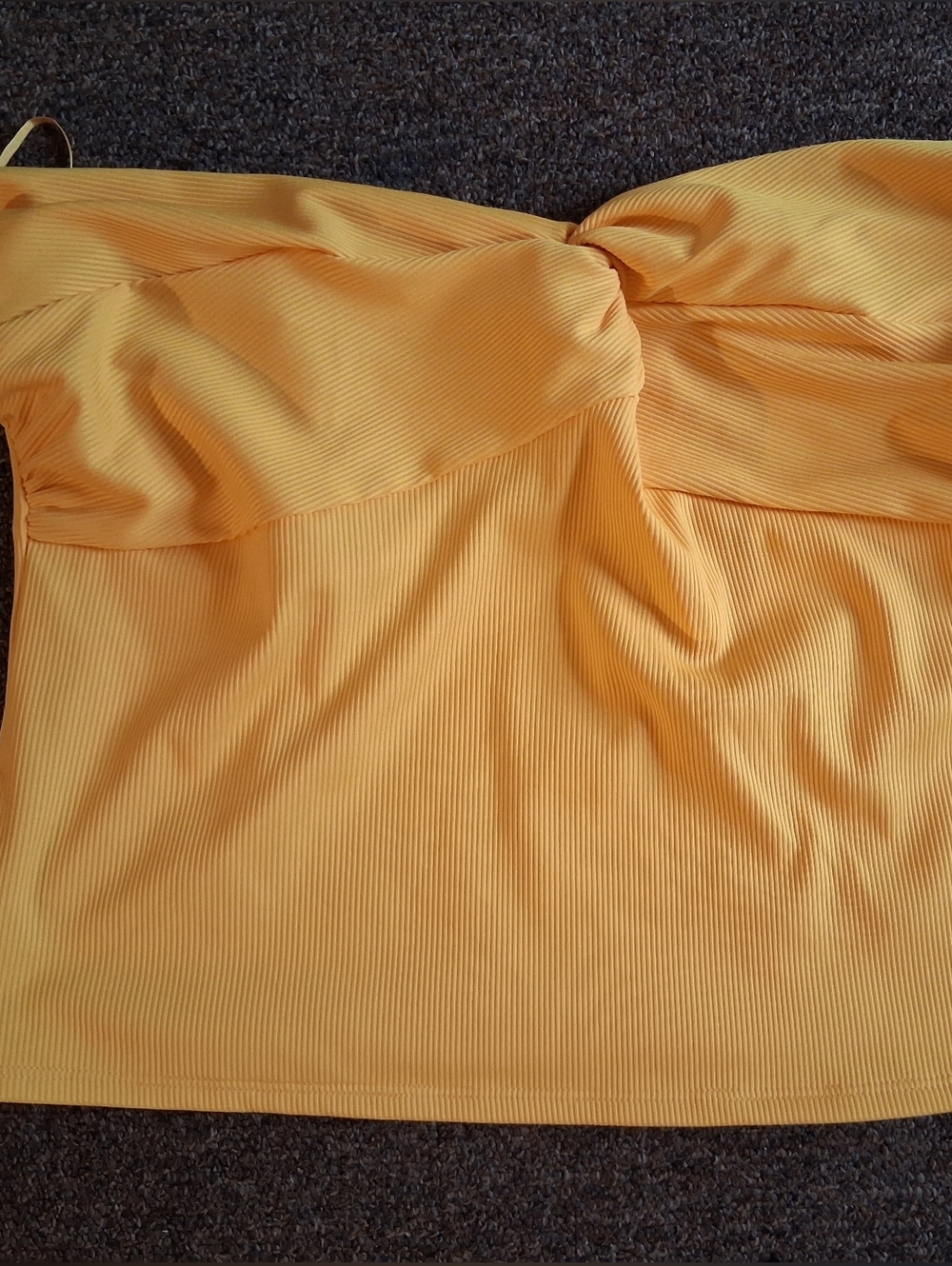 Express Yellow Stretch Tube Top